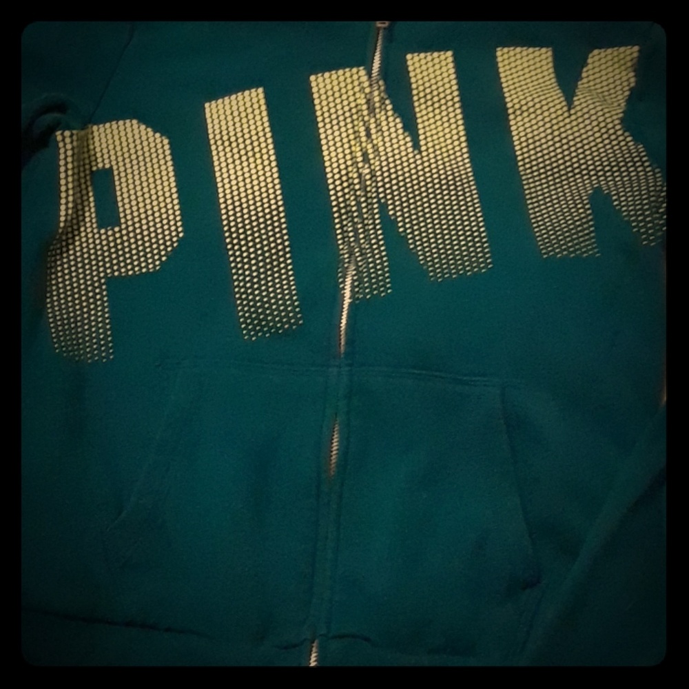 Green and yellow Victoria secret jacket